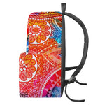 Colorful Circle Mandala Print Backpack