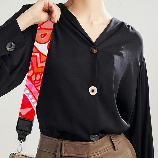 Colorful Circle Mandala Print Bag Strap