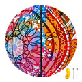 Colorful Circle Mandala Print Basketball