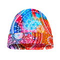Colorful Circle Mandala Print Beanie