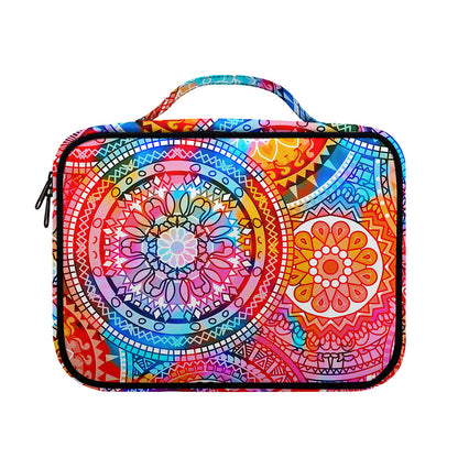 Colorful Circle Mandala Print Briefcase Bible Bag