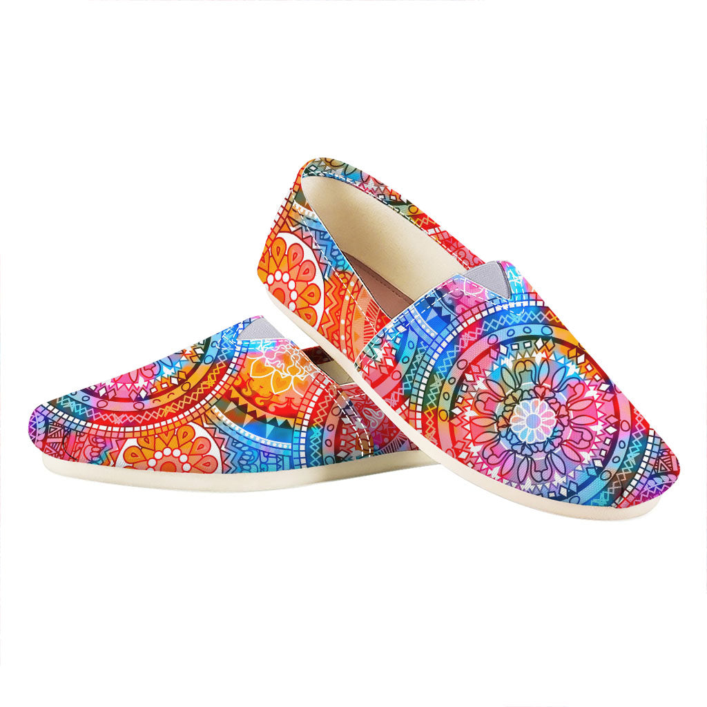 Colorful Circle Mandala Print Casual Shoes