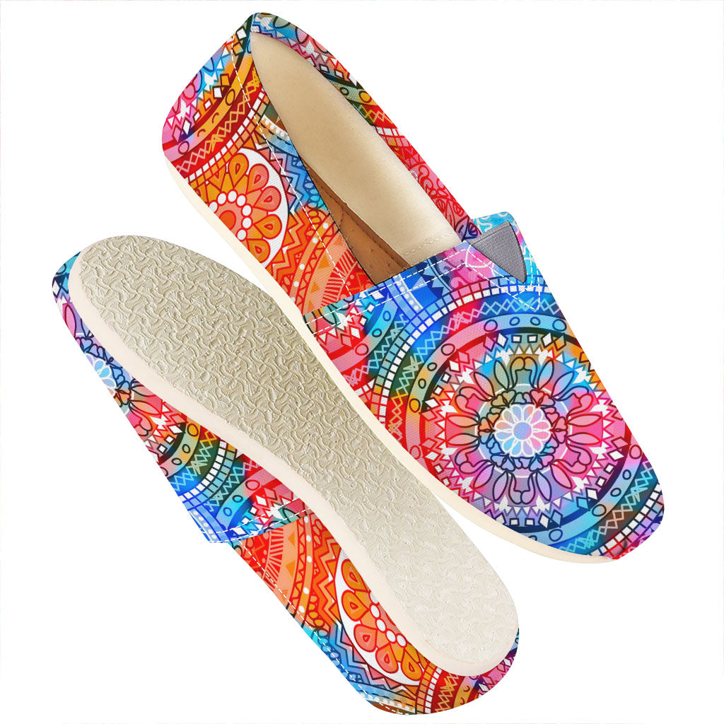 Colorful Circle Mandala Print Casual Shoes