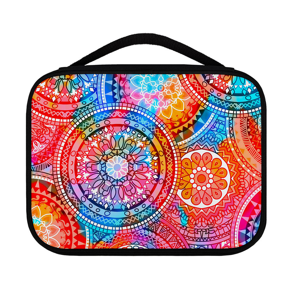 Colorful Circle Mandala Print Classic Bible Case