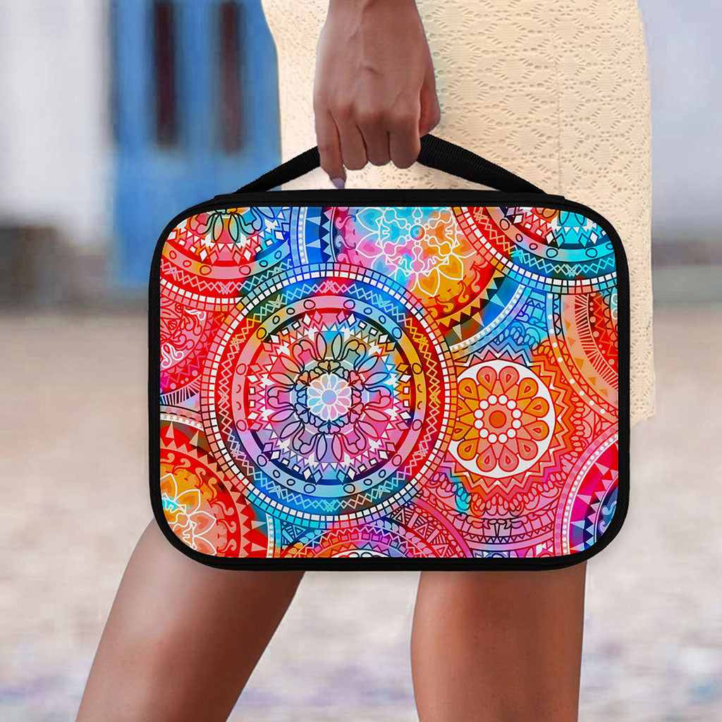 Colorful Circle Mandala Print Classic Bible Case