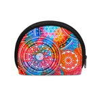 Colorful Circle Mandala Print Coin Purse
