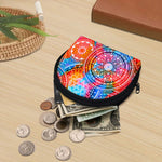 Colorful Circle Mandala Print Coin Purse