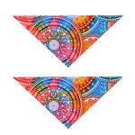 Colorful Circle Mandala Print Dog Bandana