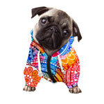 Colorful Circle Mandala Print Dog Zip Up Hoodie