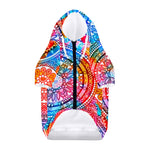 Colorful Circle Mandala Print Dog Zip Up Hoodie