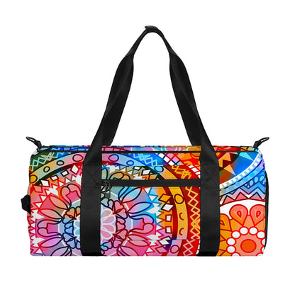 Colorful Circle Mandala Print Gym Bag