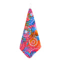 Colorful Circle Mandala Print Hand Towel