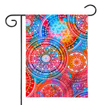 Colorful Circle Mandala Print House Flag