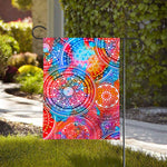 Colorful Circle Mandala Print House Flag