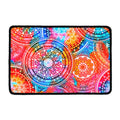 Colorful Circle Mandala Print Kitchen Mat