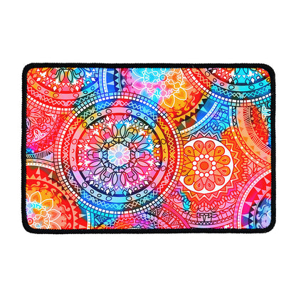 Colorful Circle Mandala Print Kitchen Mat