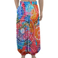 Colorful Circle Mandala Print Lantern Pants