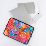 Colorful Circle Mandala Print Laptop Sleeve
