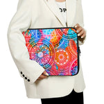 Colorful Circle Mandala Print Laptop Sleeve