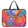Colorful Circle Mandala Print Laptop Sleeve With Handle