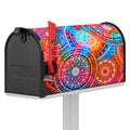 Colorful Circle Mandala Print Mailbox Cover