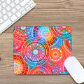 Colorful Circle Mandala Print Mouse Pad