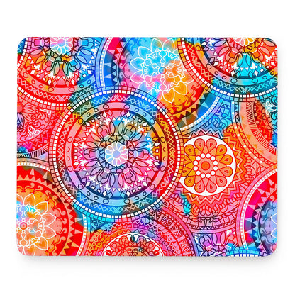 Colorful Circle Mandala Print Mouse Pad