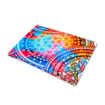 Colorful Circle Mandala Print Pet Cooling Mat Cover