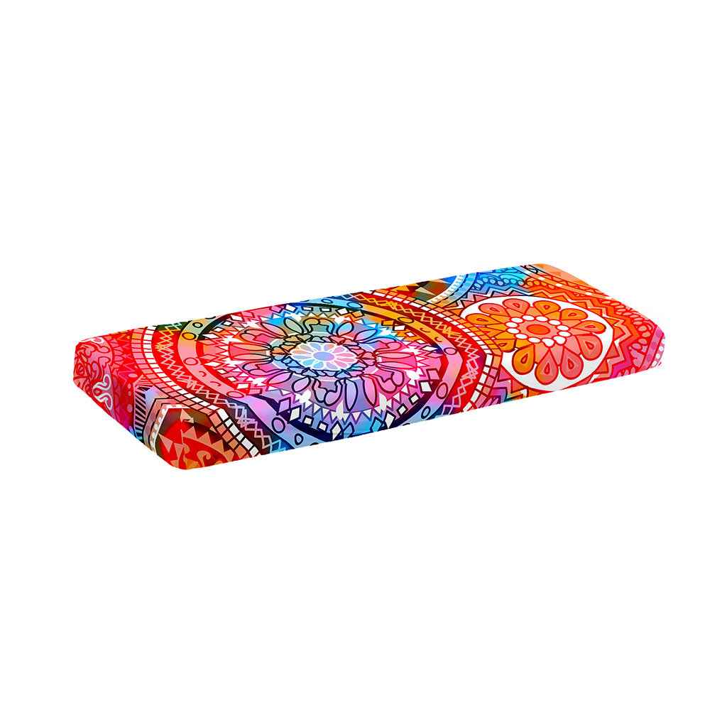 Colorful Circle Mandala Print Piano Keyboard Cover