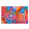 Colorful Circle Mandala Print Placemat
