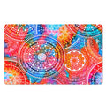 Colorful Circle Mandala Print Polyester Doormat