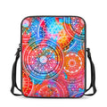Colorful Circle Mandala Print Rectangular Crossbody Bag