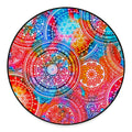 Colorful Circle Mandala Print Round Floor Mat