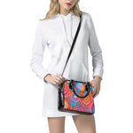 Colorful Circle Mandala Print Shoulder Handbag