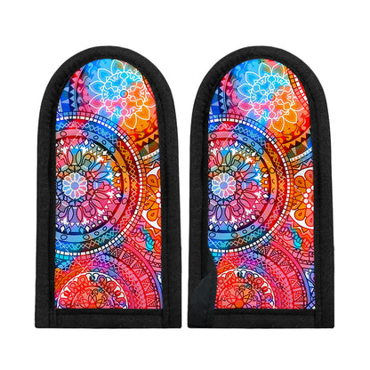 Colorful Circle Mandala Print Skillet Handle Cover