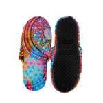 Colorful Circle Mandala Print Slippers