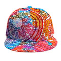 Colorful Circle Mandala Print Snapback Cap