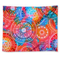 Colorful Circle Mandala Print Tapestry