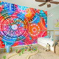 Colorful Circle Mandala Print Wall Sticker