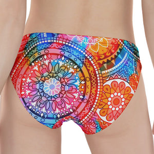 Colorful Circle Mandala Print Women's Panties