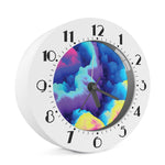 Colorful Cloud Print Alarm Clock
