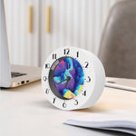 Colorful Cloud Print Alarm Clock