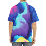 Colorful Cloud Print Aloha Shirt