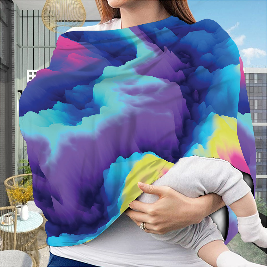 Colorful Cloud Print Baby Seat Cover