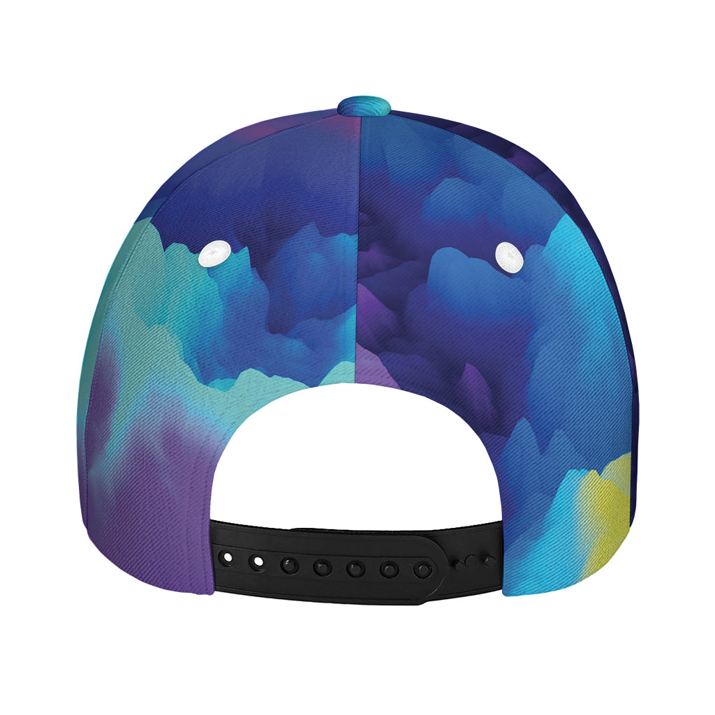 Colorful Cloud Print Baseball Cap