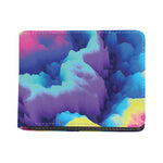 Colorful Cloud Print Bifold Wallet