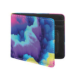 Colorful Cloud Print Bifold Wallet