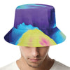 Colorful Cloud Print Bucket Hat