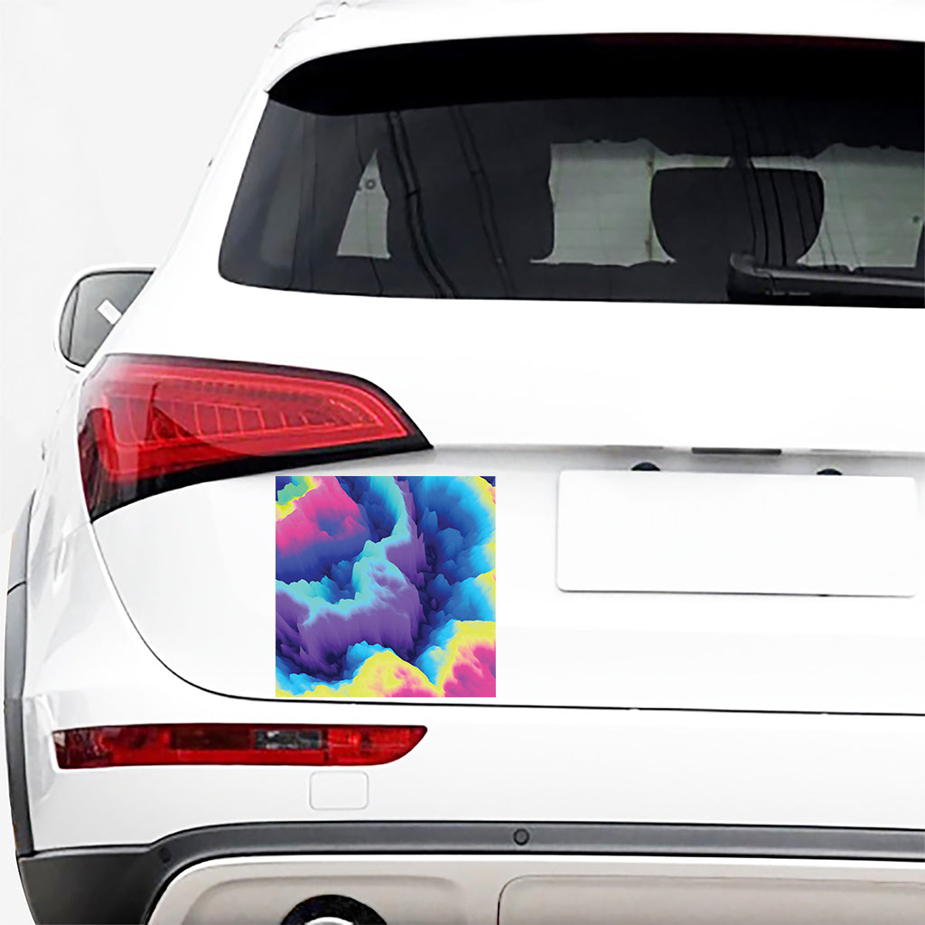 Colorful Cloud Print Car Sticker