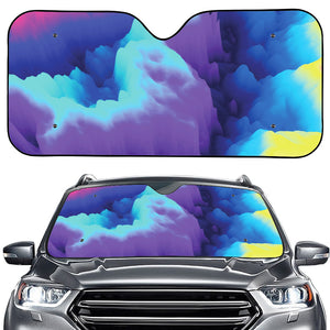 Colorful Cloud Print Car Windshield Sun Shade